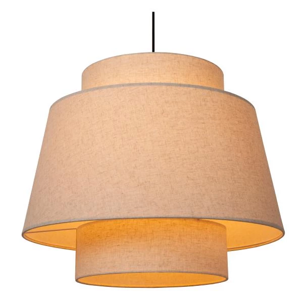 Lucide TRIBUTE - Pendelleuchten - Ø 60 cm - 1xE27 - Beige - detail 1